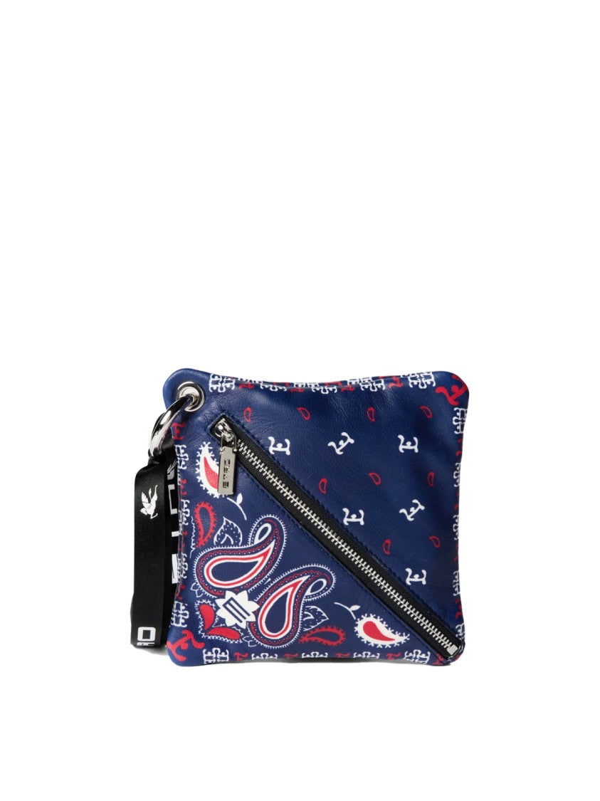 Etro Paisley Print Logo Pouch Bag