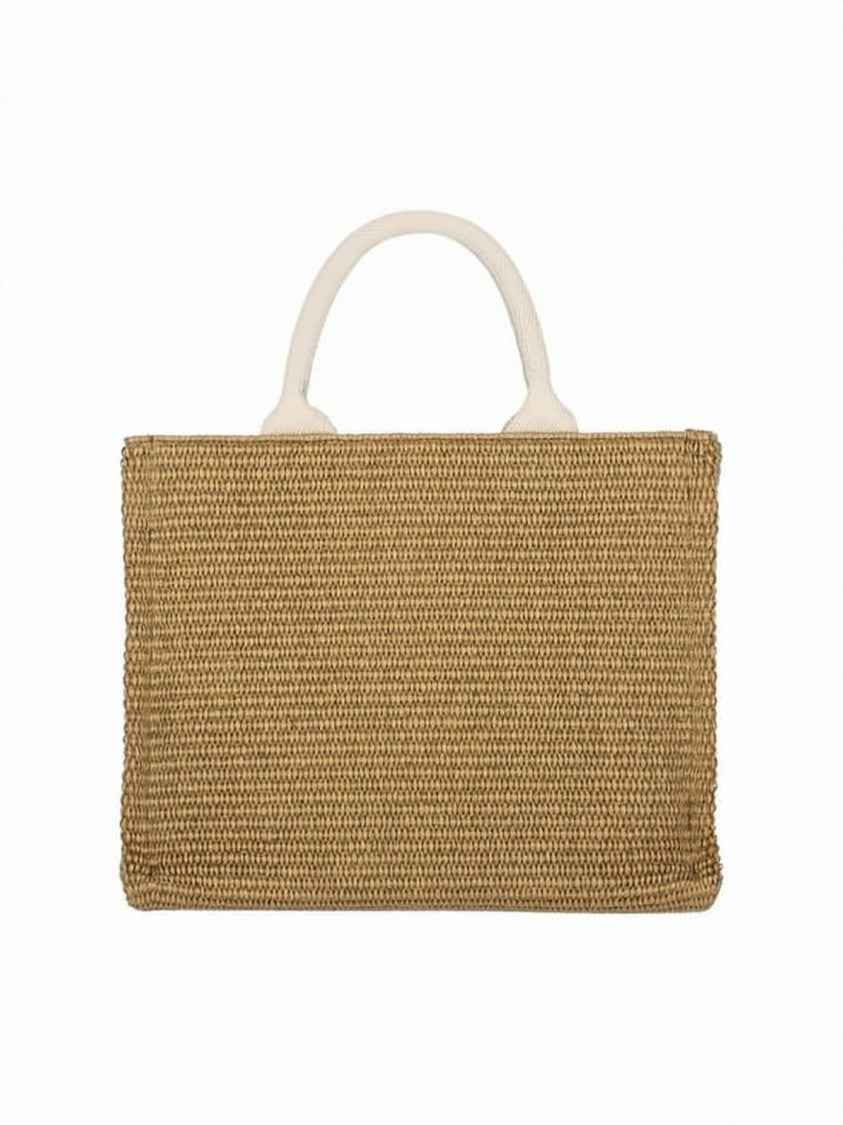 Marni Textured Woven Tote Bag With Detachable Strap
