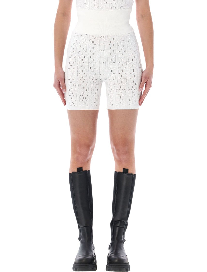 J. W. Anderson Pointelle Knit Shorts With Wide Waistband