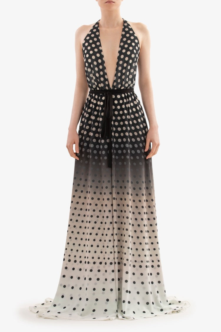 Saiid Kobeisy Gradient Printed Dress