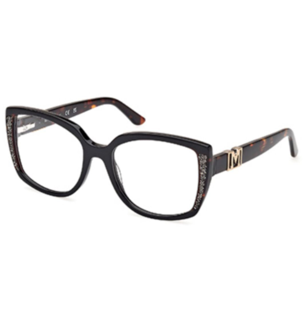 Guess By Marciano Gm50012 55005 Oversized Square Sunglasses With Glitter Detailing