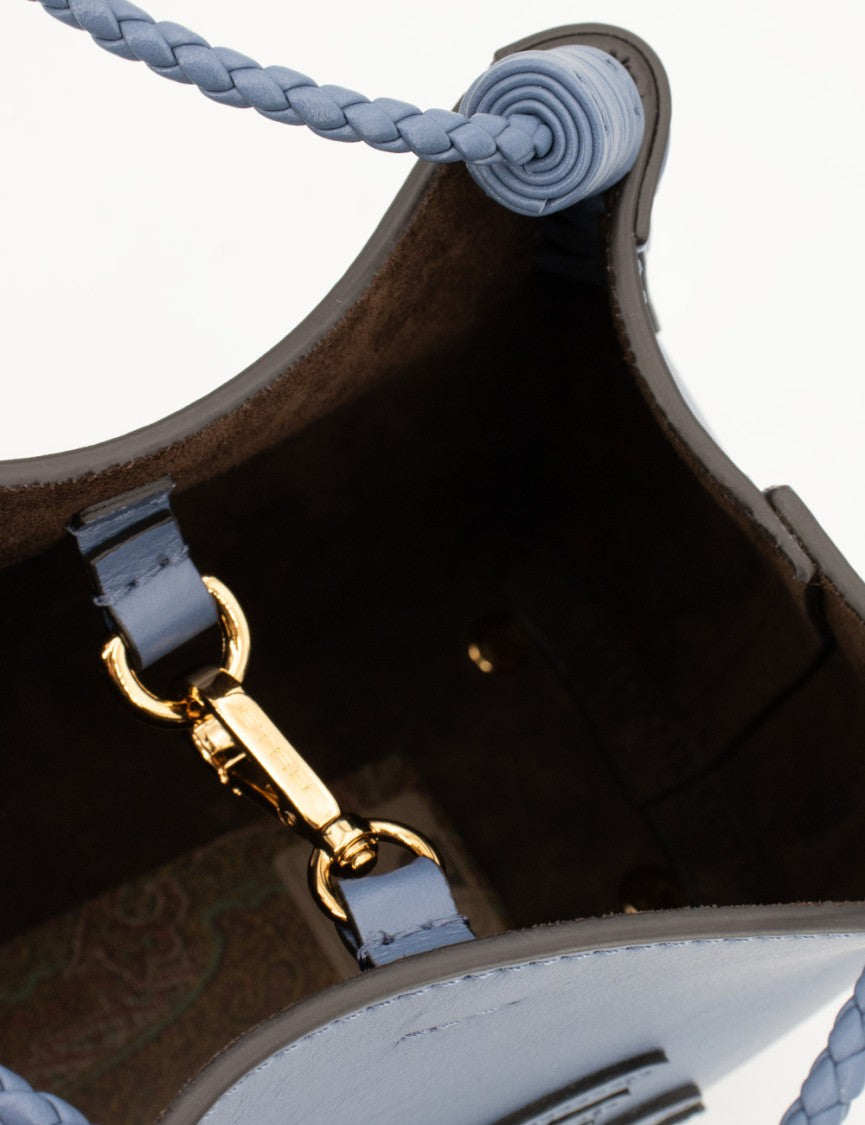 Etro Laminated Leather Mini Shopping Bag