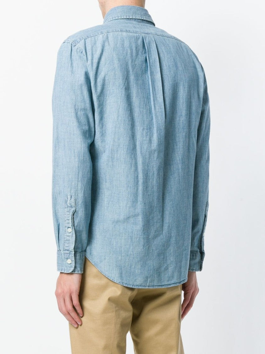Polo Ralph Lauren Indigo Chambray Shirt With Slim-Fit