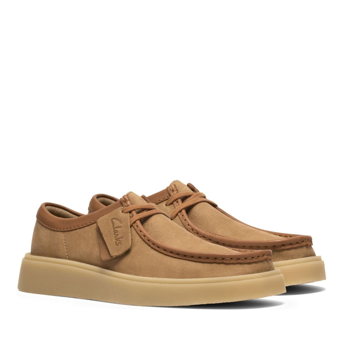 Clarks Torview G Brown Moccasin-Style Leather Sneakers