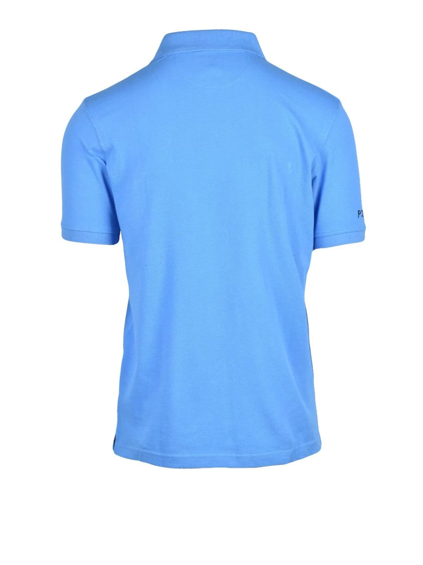La Martina Light Blue Classic Cotton Polo Shirt