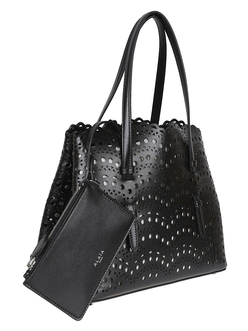 Alaïa Viennese-Inspired Tote Bag With Expandable Gusset Sides