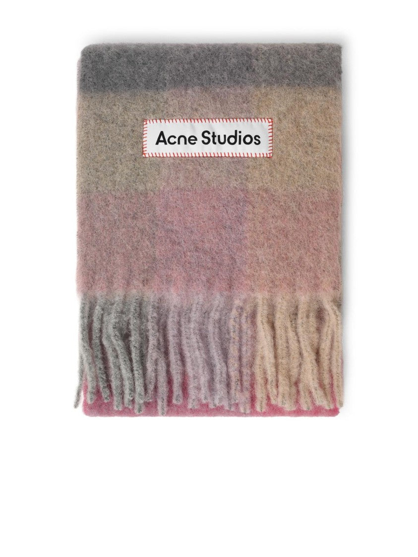 Acne Studios Multicolor Checkered Scarf Scarf