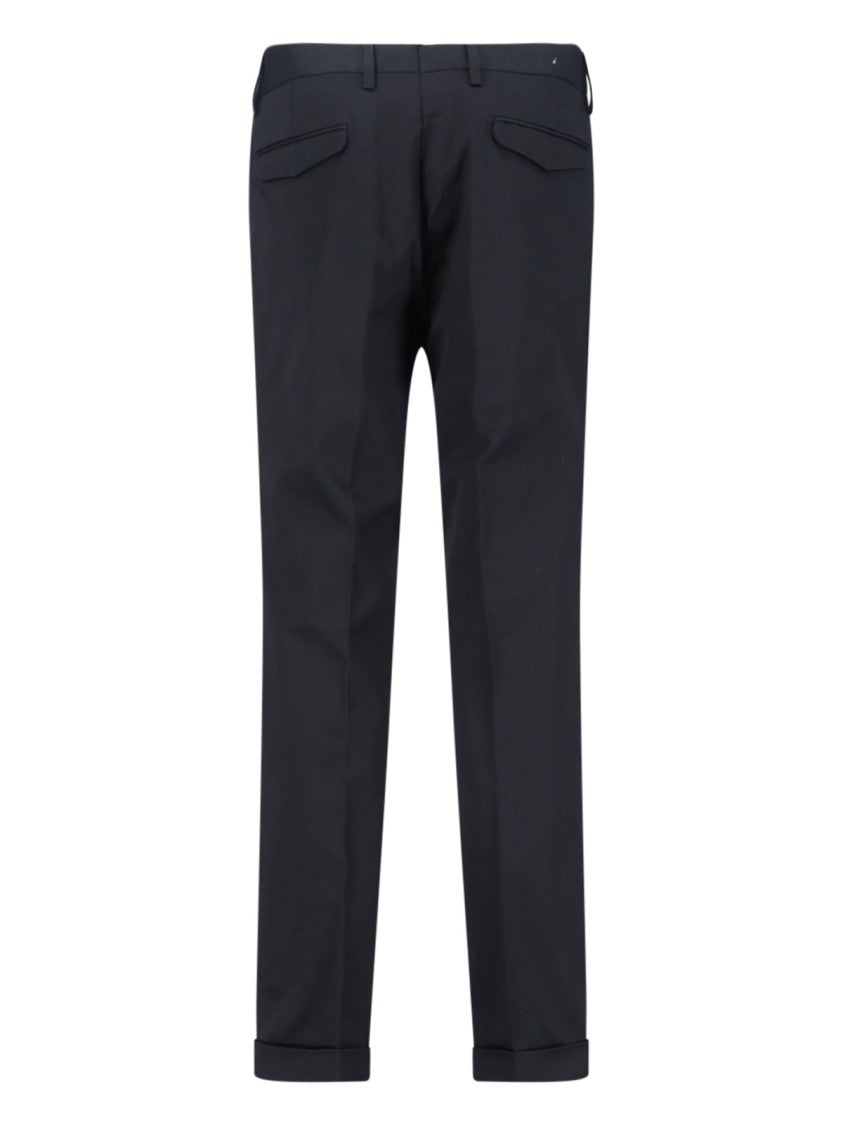 Briglia Tailored Black Trousers With Silhouette