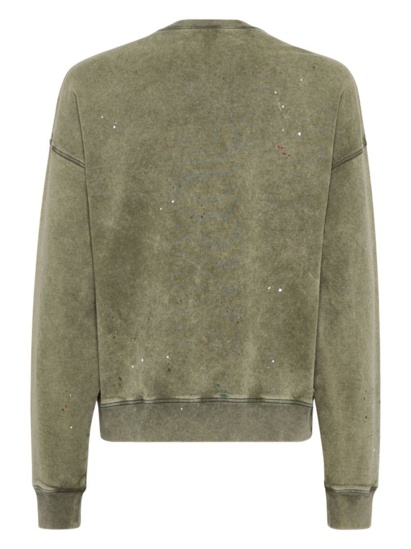 Dsquared2 Relaxed Fit Crew Neck Sweater With Distressed Detailing