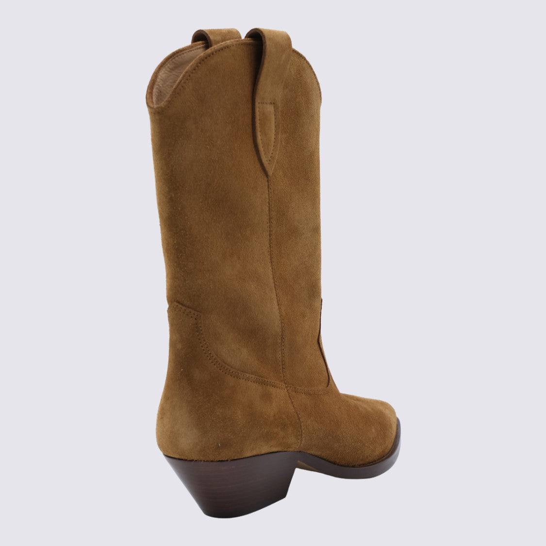 Isabel Marant Mid-Calf Suede Boots With Pointed Toe