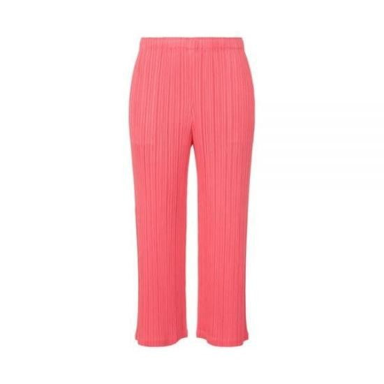 Pleats Please Pleated Textured Straight-Leg Trousers For Elevated Comfort