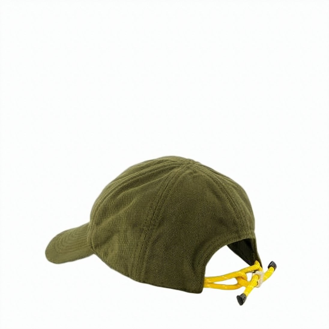 Miu Miu Structured Olive Green Cotton Baseball Cap With Embroidered Logo