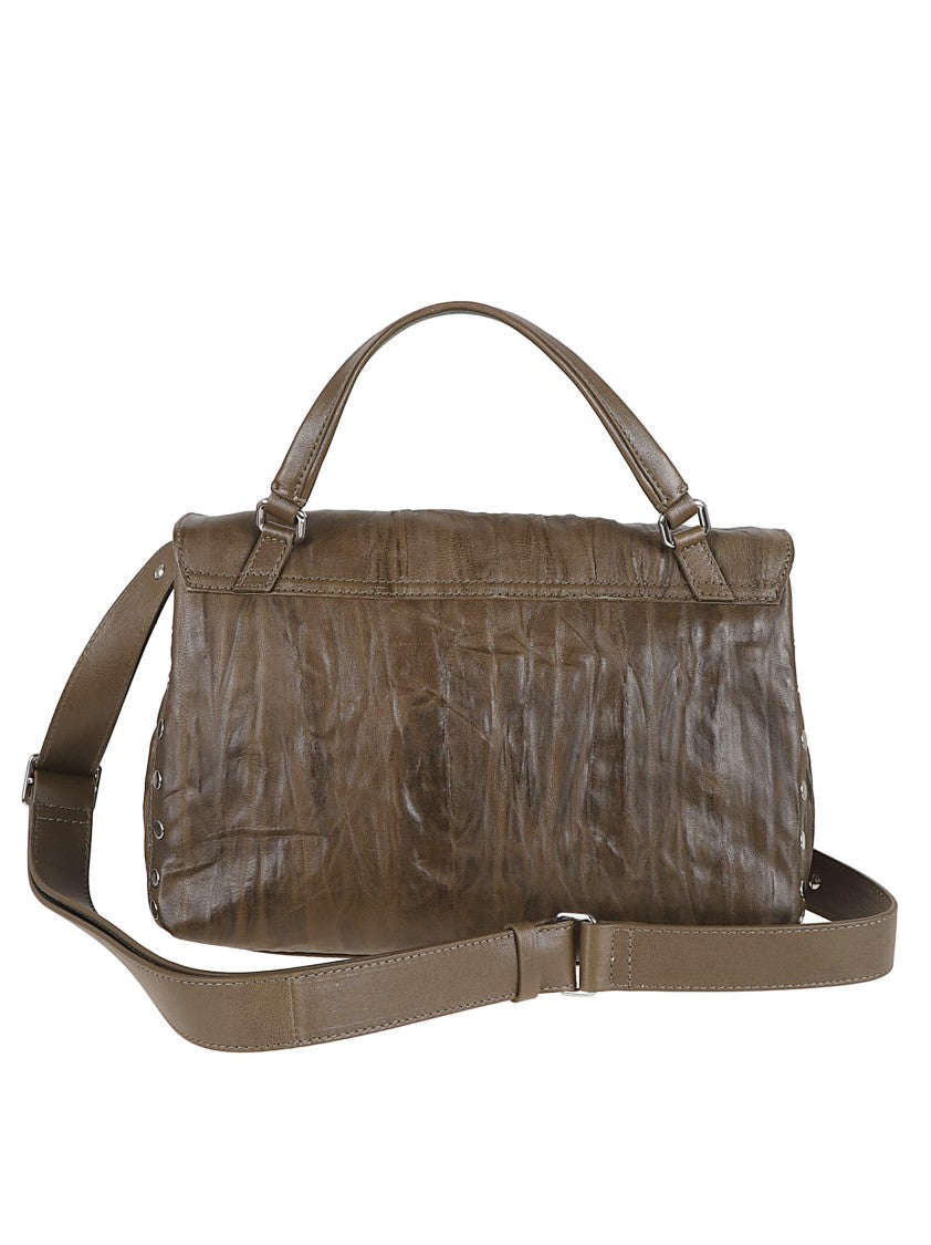 Zanellato Textured Calf Leather Crossbody Bag