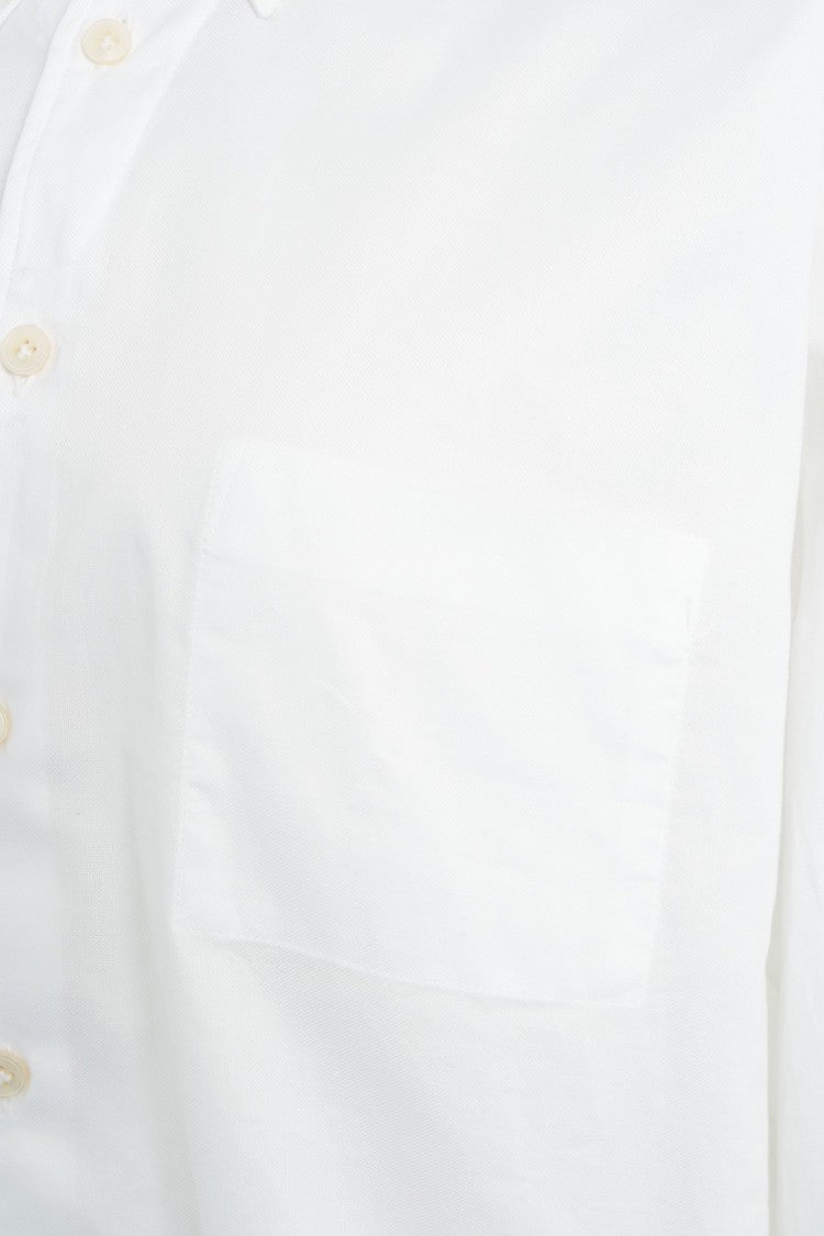 Robert Friedman Button-Down Cotton Shirt With Rounded Hem