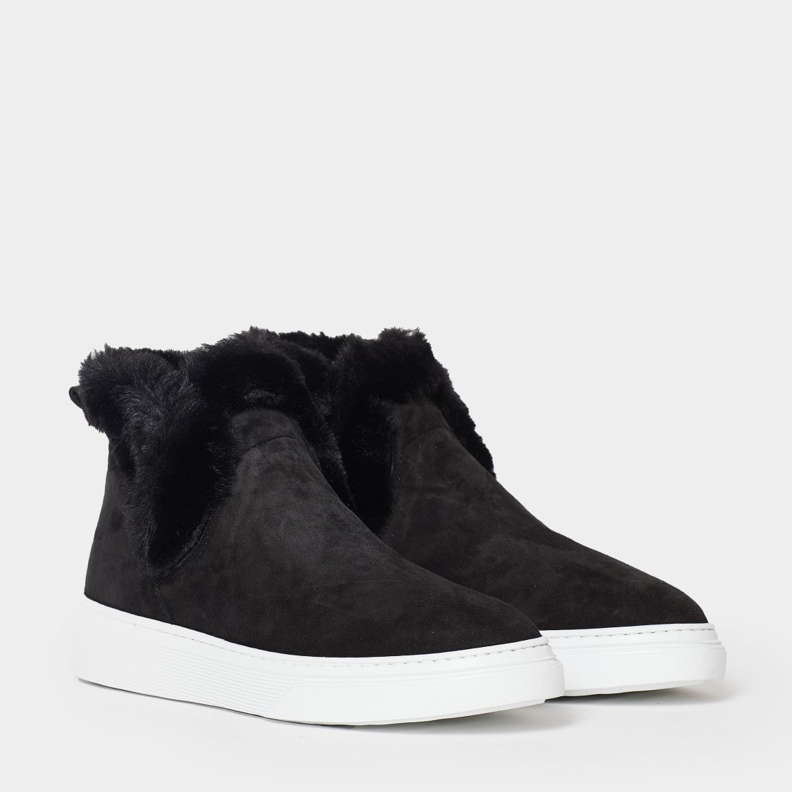 Hogan Black Suede Slip-Ons