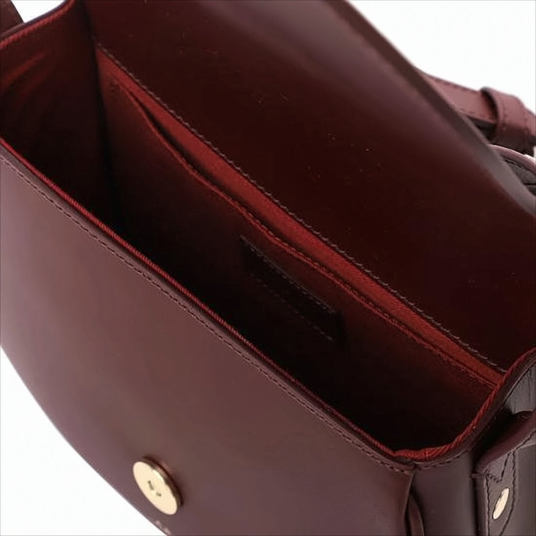 A.P.C. Structured Burgundy Crossbody Bag