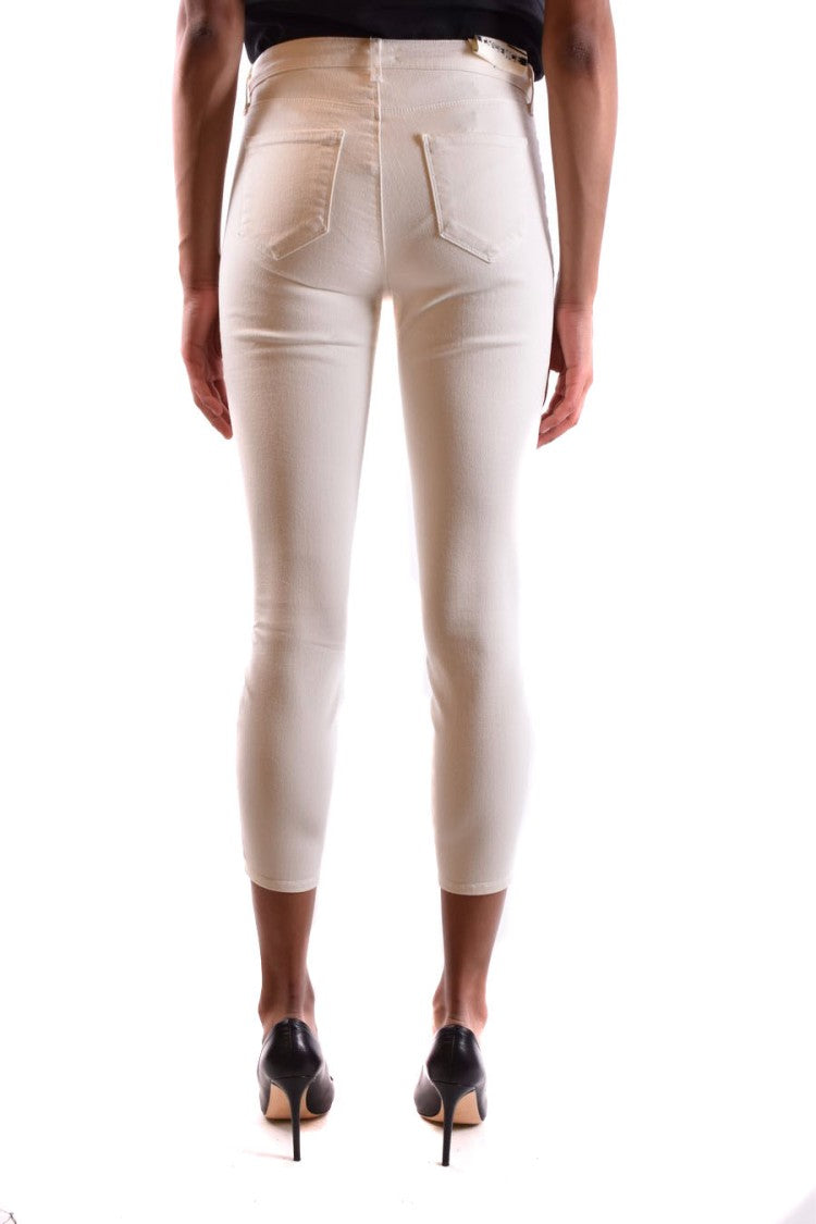 L'agence Cropped White Jeans Slim Fit