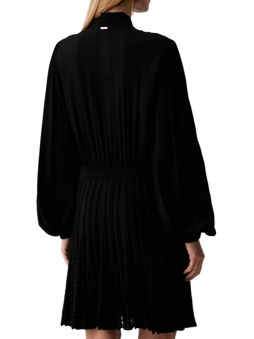 Twin-Set Mini Dress With Fitted Bodice And Pleated Skirt
