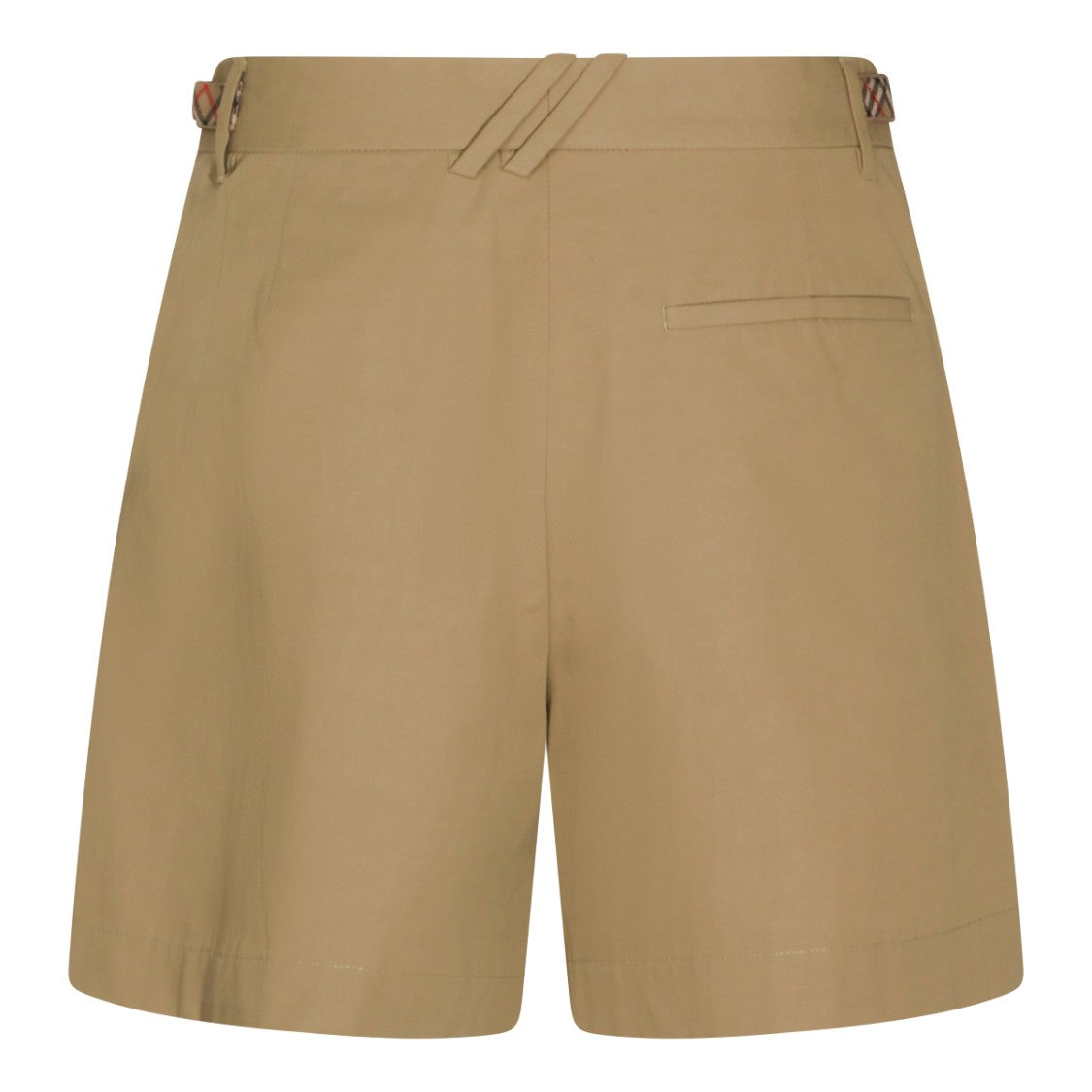 Burberry Beige Cotton Check Inserts Shorts