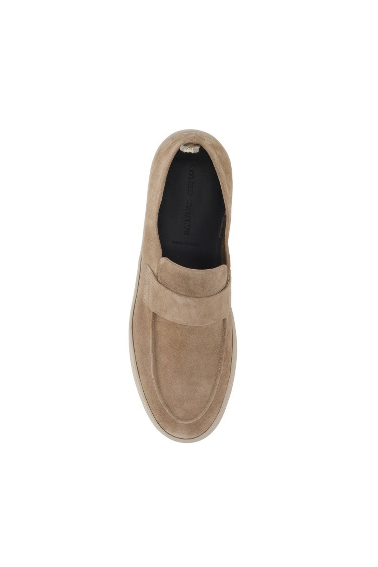 Officine Creative Herbie 001 Unlined Suede Latex-Sole Slip-Ons