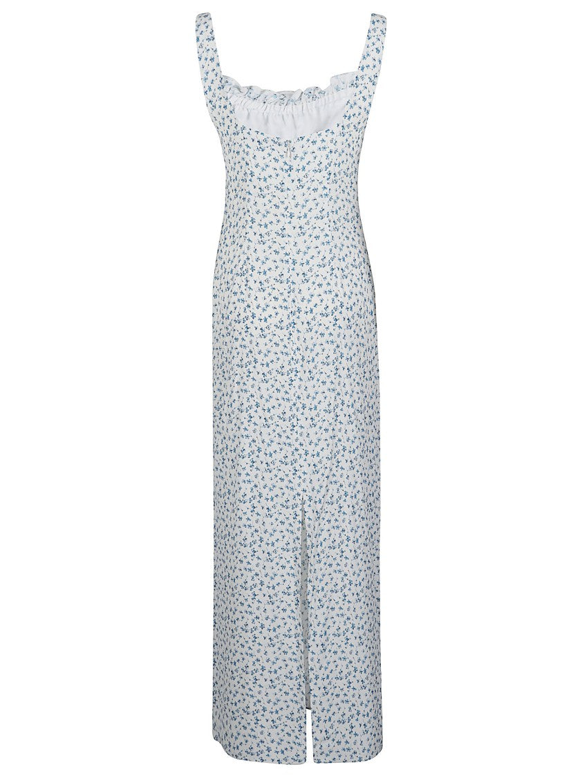 Mar De Margaritas Megan Floral Print Ruched Maxi Dress