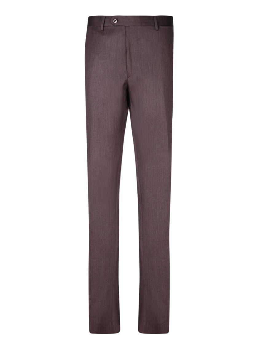 Dell'oglio Tailored Trousers With Classic Fit And Detailing