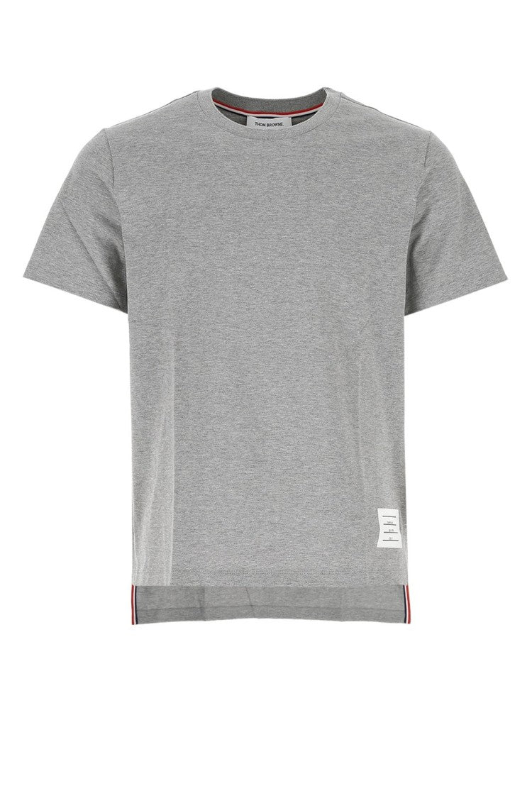 Thom Browne Versatile Grey T-Shirts And Polos With Various Necklines