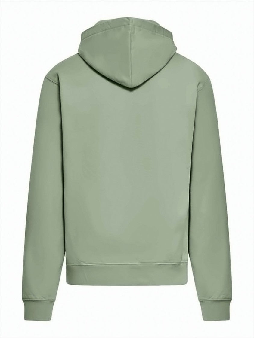 Jacquemus Boxy Sage Green Hoodie With Rectangular Patch Detail