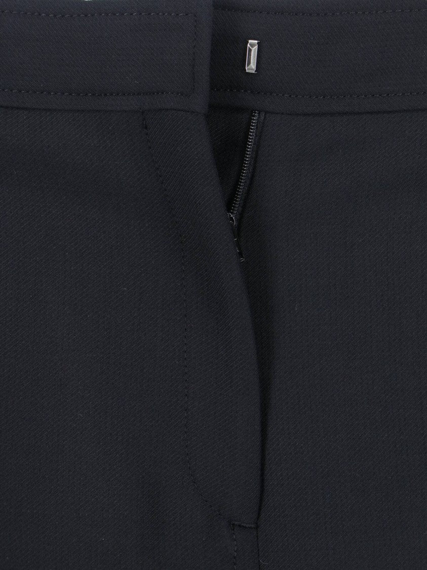 Filippa K Black Blaire Cropped Tailored Wool Trousers