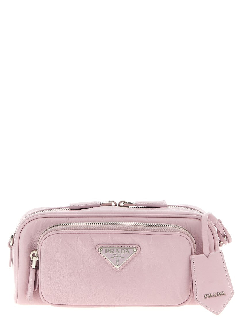 Prada Logo Antique Nappa Crossbody Bag