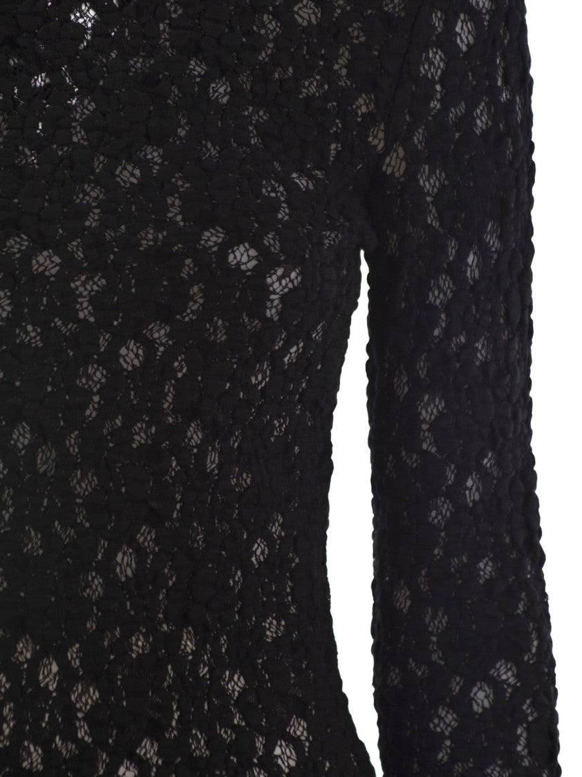 Max Mara Gennaio - Tight-Fitting Cloqué Lace Jersey