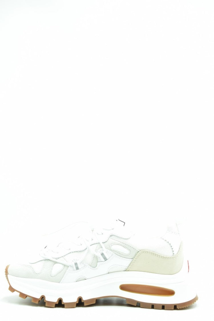 Dsquared2 Chic Leather Sneakers Textured Panels Sole