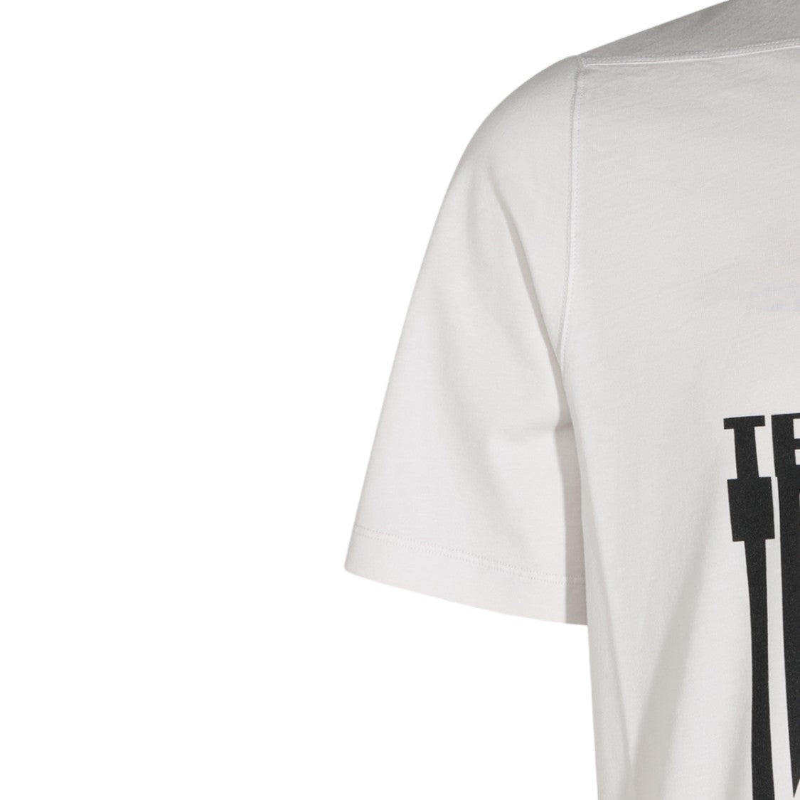 Drkshdw By Rick Owens Graphic Text Classic Crew Neck T-Shirt