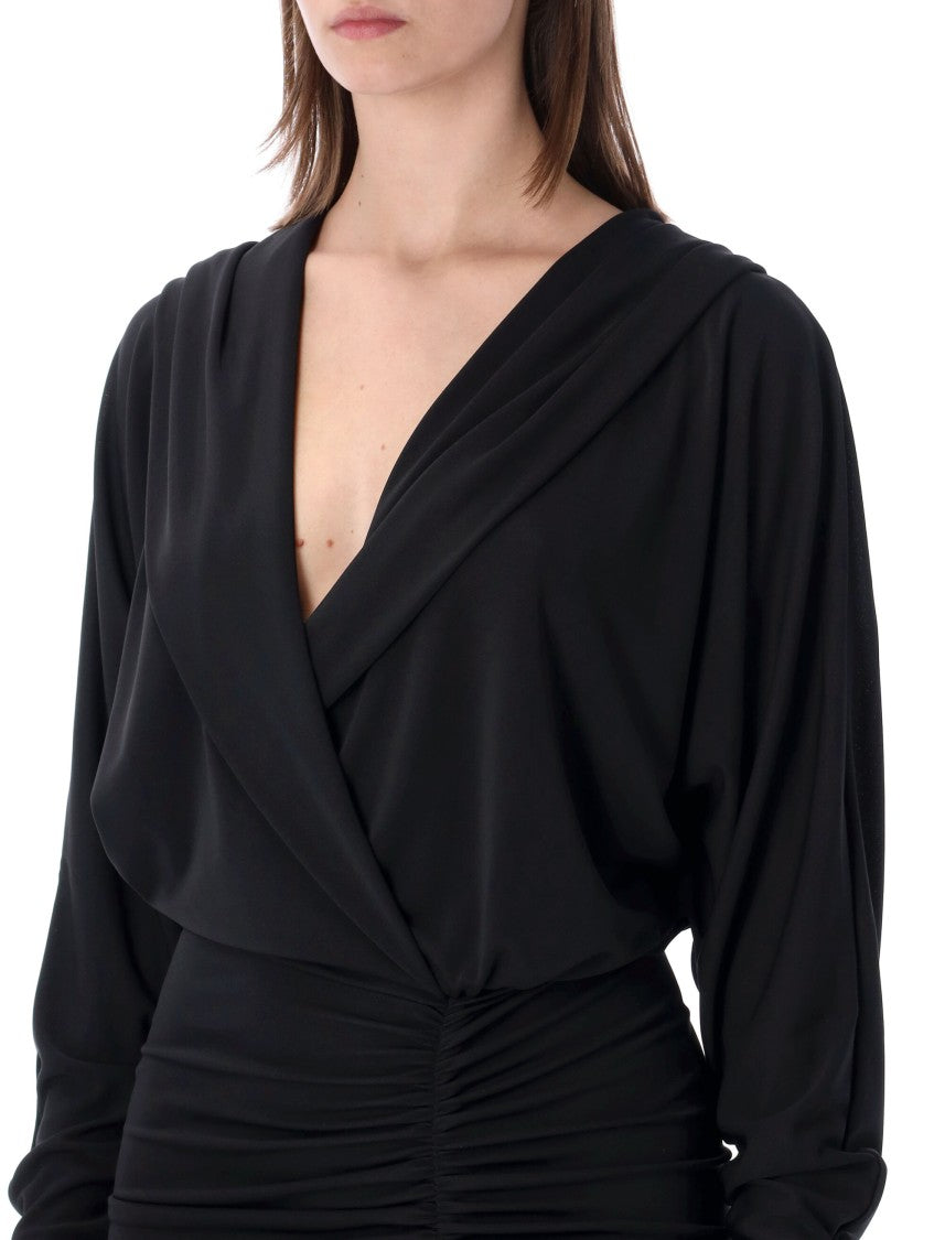 The Andamane Grace Voluminous Hooded Mini Dress