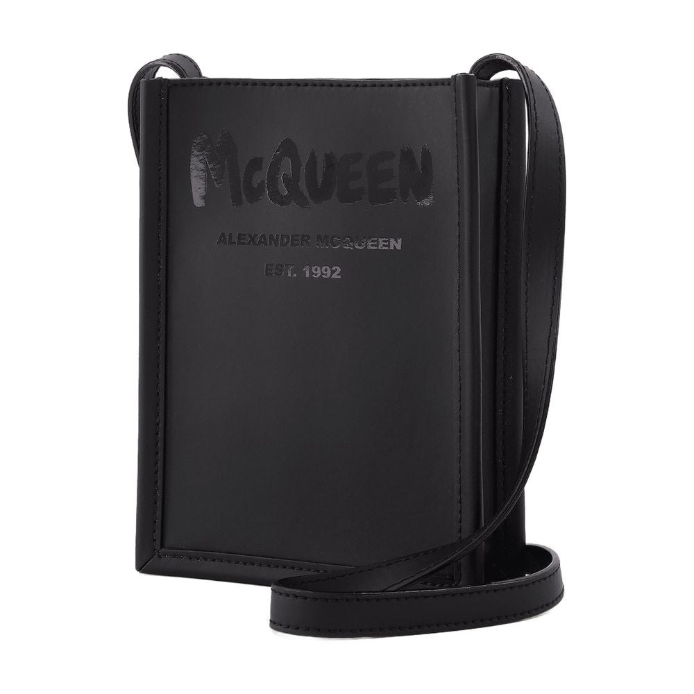 Alexander Mcqueen Liberty Mini Crossbody In Black Polyester