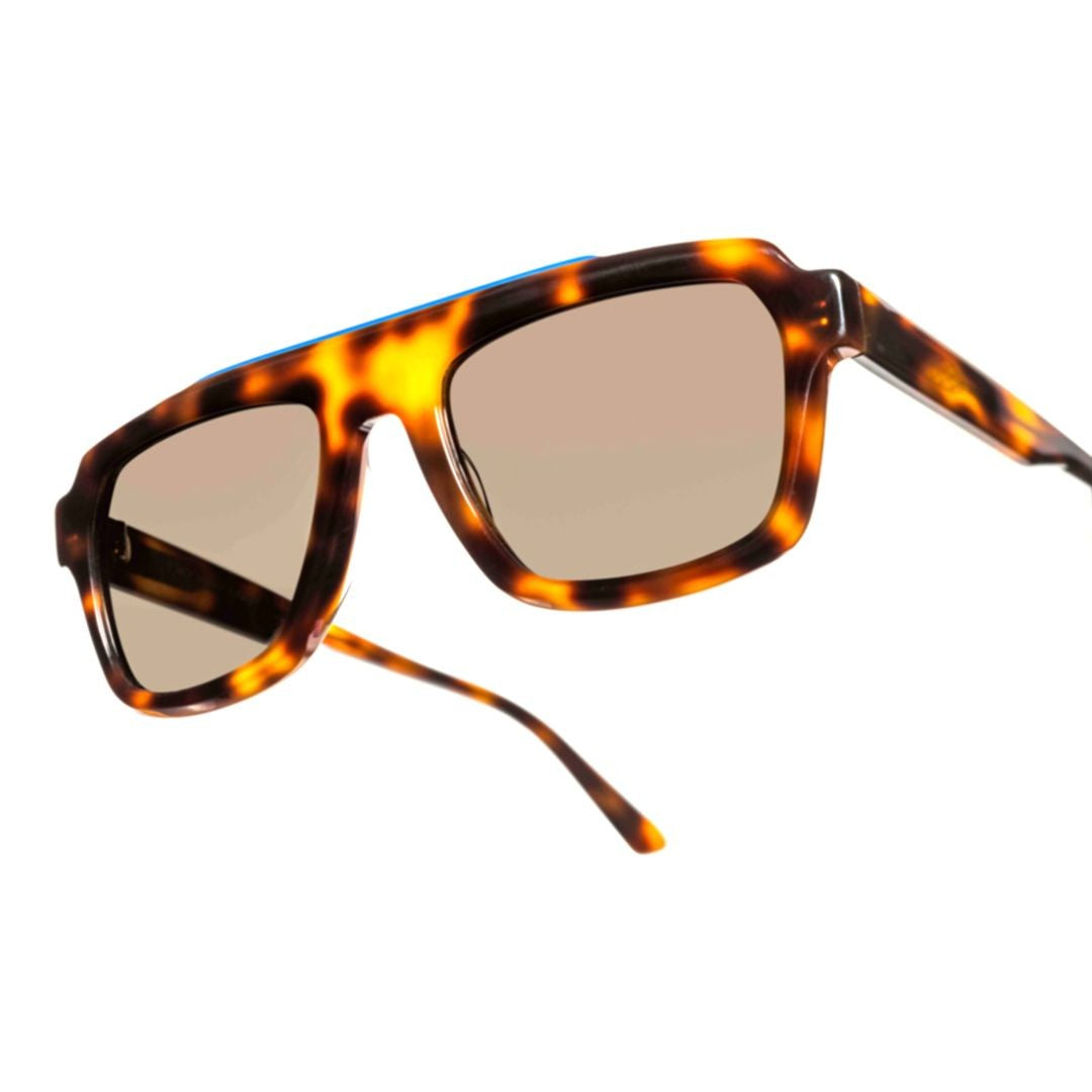 Xavier Garcia Design Tenax C-1 Bold Rectangular Sunglasses With Tortoiseshell Frame
