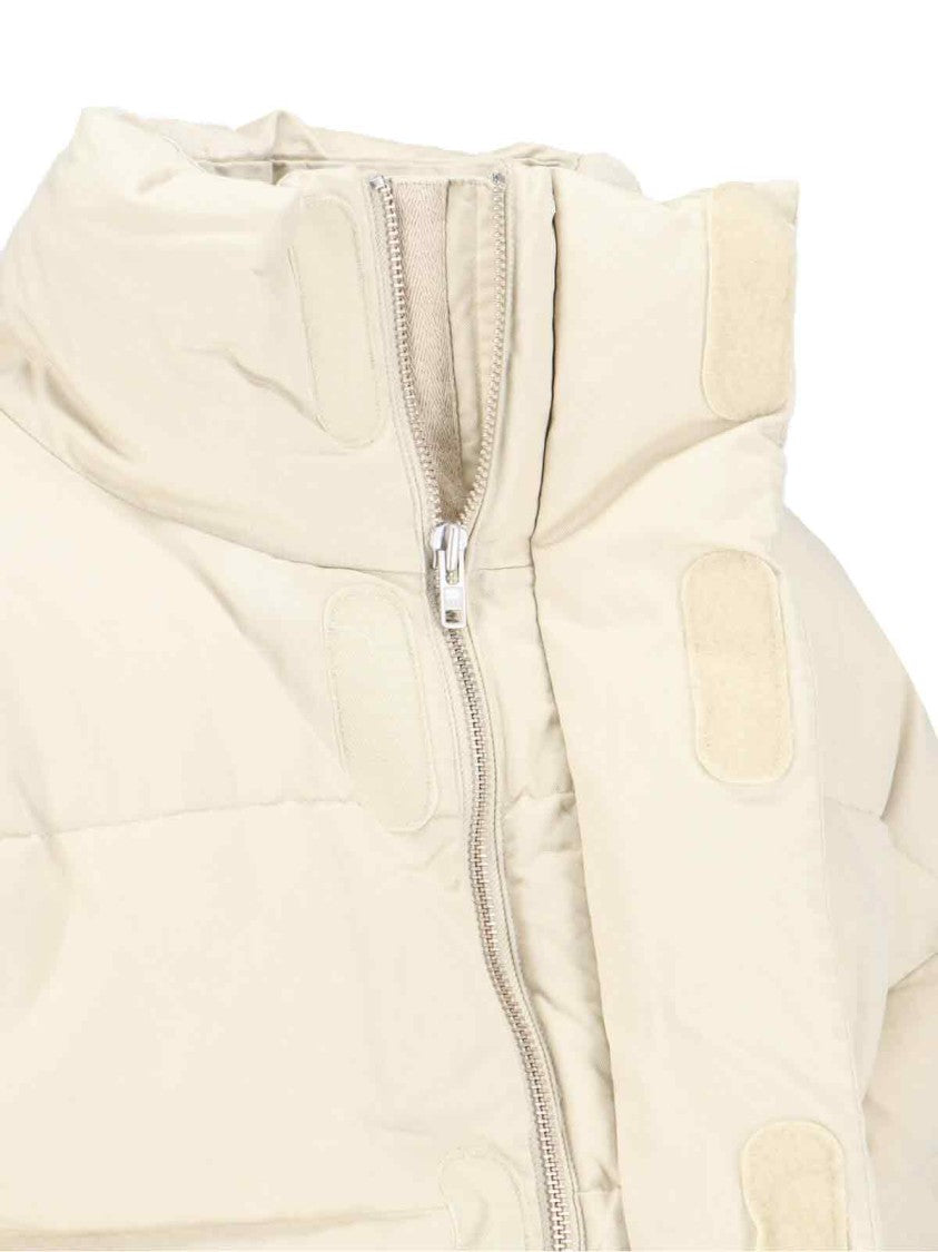 Entire Studios "Mml" Down Jacket In Cream Cotton