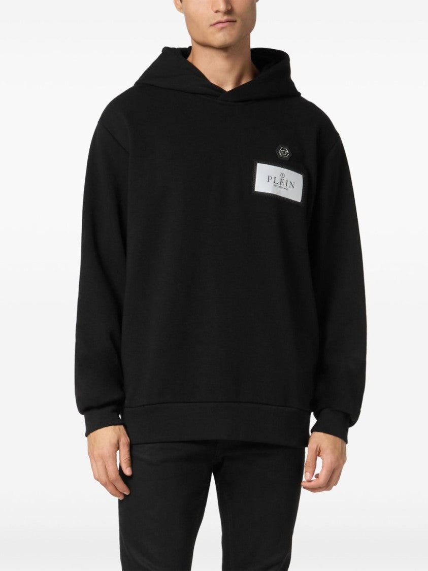 Philipp Plein Relaxed Fit Black Long Sleeve Hoodie