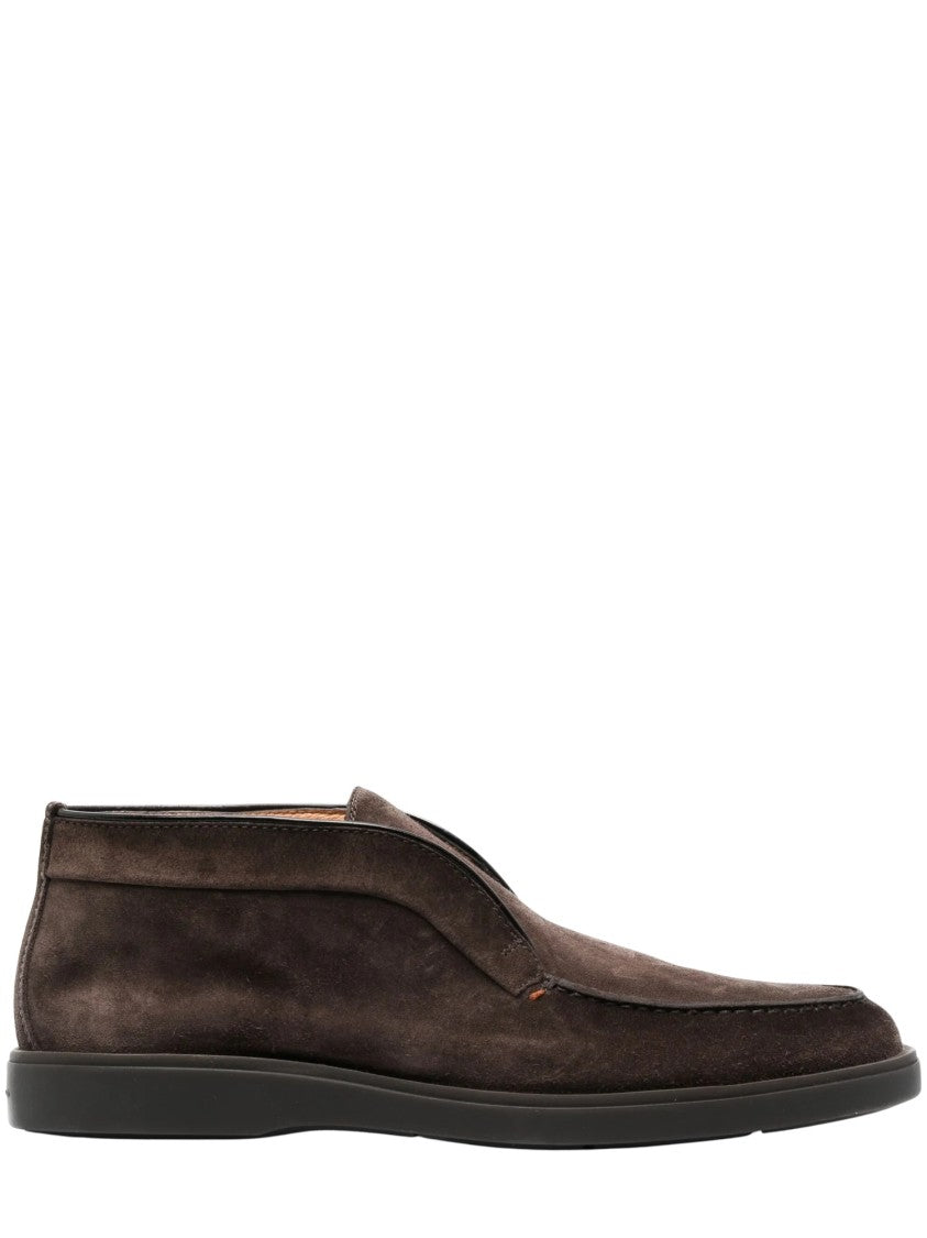 Santoni Desert Slip-On Suede Boots