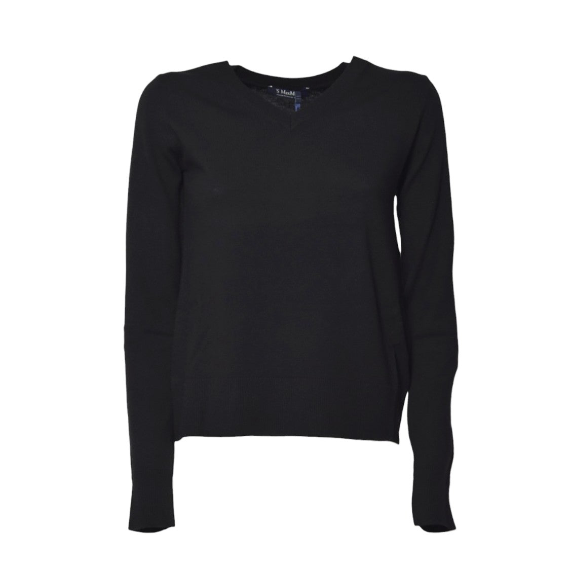 Max Mara V-Neck Relaxed Fit Sweater With Ribbed Details