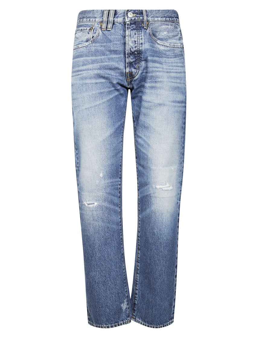 Cycle Distressed Slim Fit Denim Pants