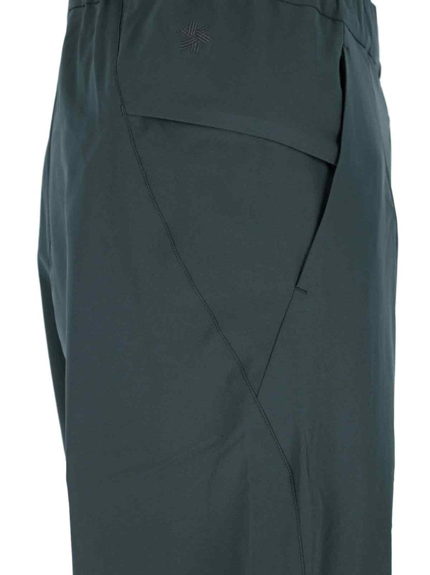 Goldwin Activewear Pants With Elasticized Waistband And Front Pleats