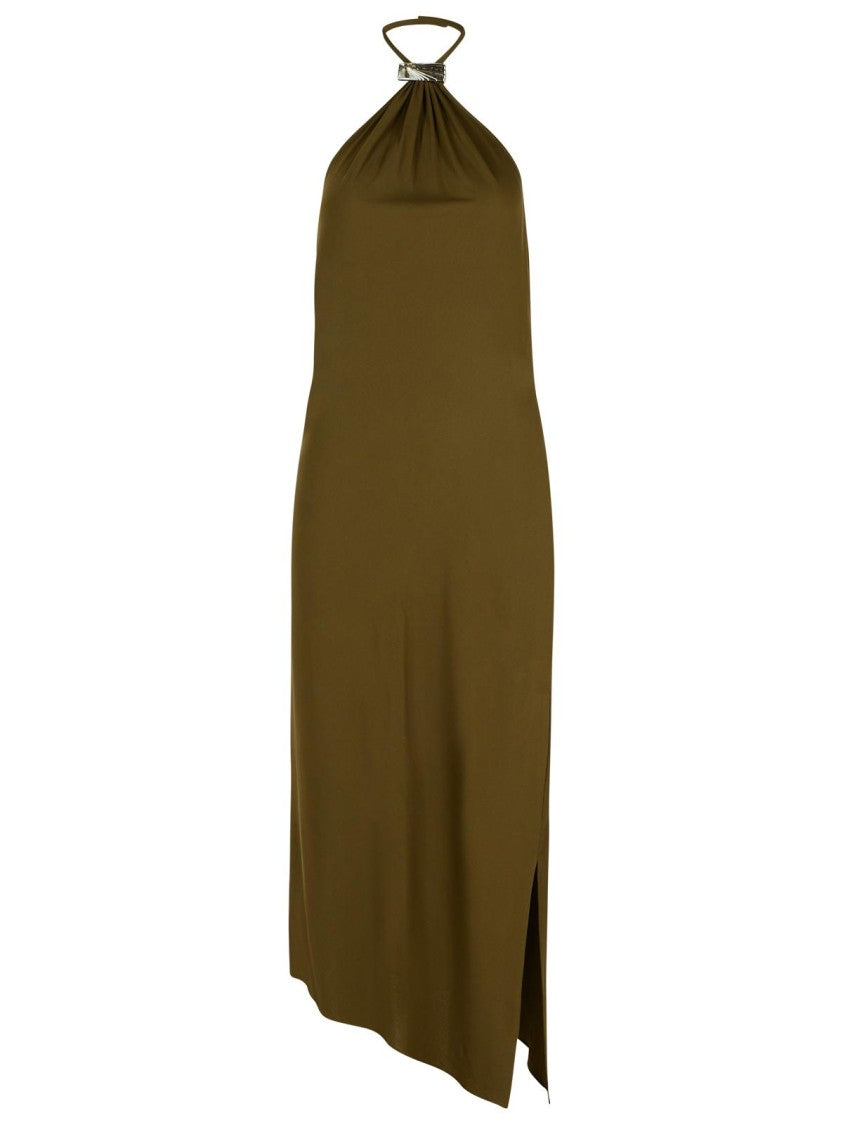 The Attico Green Viscose Dress