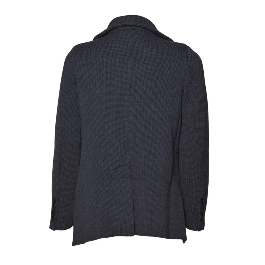 Charlott Blue Knit Wool Short Coat