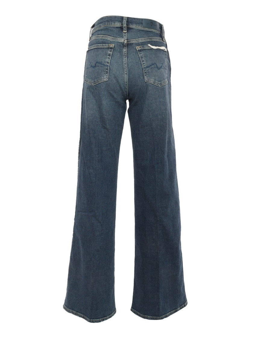 7 For All Mankind Wide-Leg High-Waisted Jeans