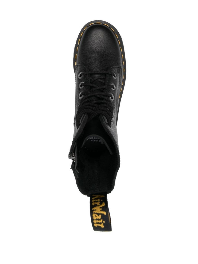 Dr. Martens Smooth Black Leather Ankle Boots