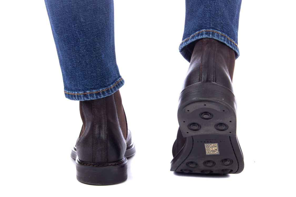 Henderson Suede Ankle Boots With Rubber Sole