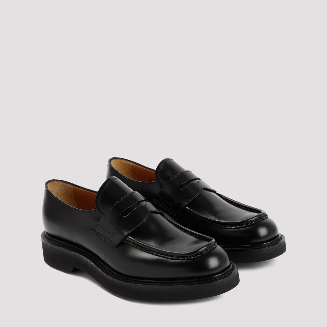 Church's Black Calf Leather Lynton Loafers