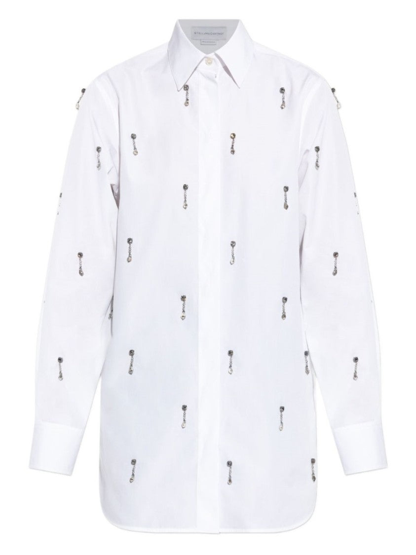 Stella Mccartney Cotton Crystal Embellished Shirt