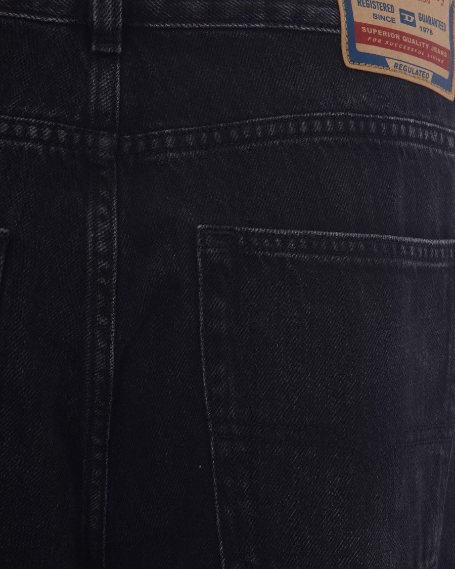 Diesel Relaxed Fit Wide-Leg Jeans With Low Waist
